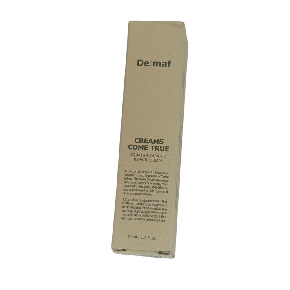 the De:maf Creams Come True Squalan Barrier Repair Cream face moisturizer